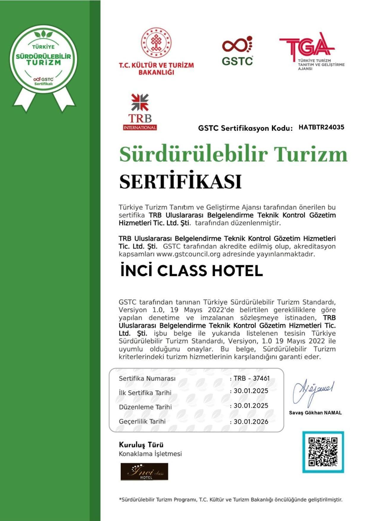 Inci Class Hotel Denizli  Exterior photo